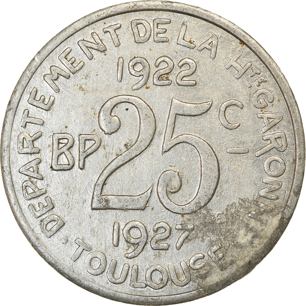 Coin, France, Union Latine, Comité du Sud-Ouest, Toulouse, 25 Centimes