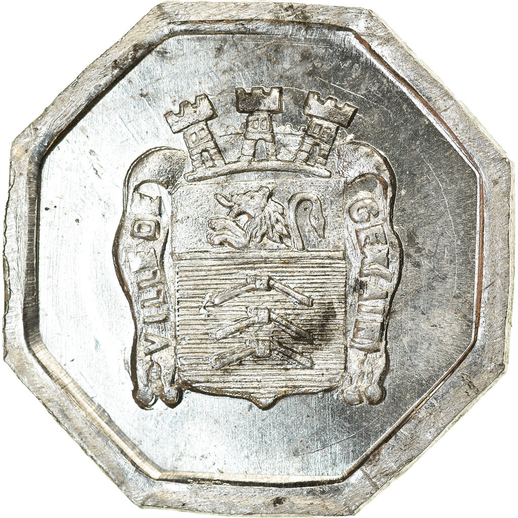 Coin, France, Ville de Gex, Gex, 25 Centimes, 1923, MS(60-62), Aluminium