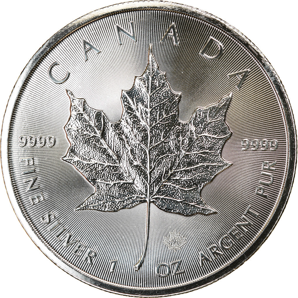 Coin, Canada, Maple Leaf, 5 Dollars, 2018, Bullion, MS(65-70), Silver, KM:1601
