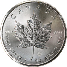 Coin, Canada, Maple Leaf, 5 Dollars, 2018, Bullion, MS(65-70), Silver, KM:1601