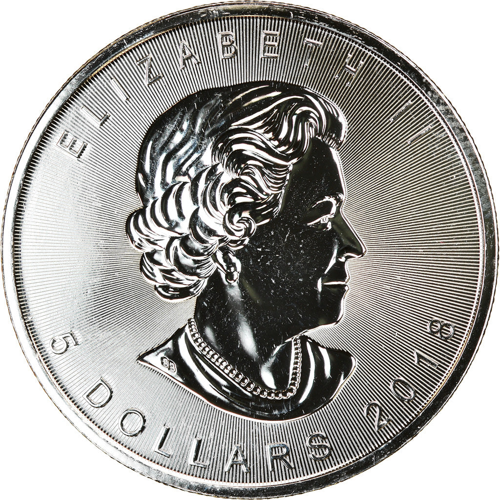 Münze, Kanada, Maple Leaf, 5 Dollars, 2018, Bullion, STGL, Silber, KM:1601