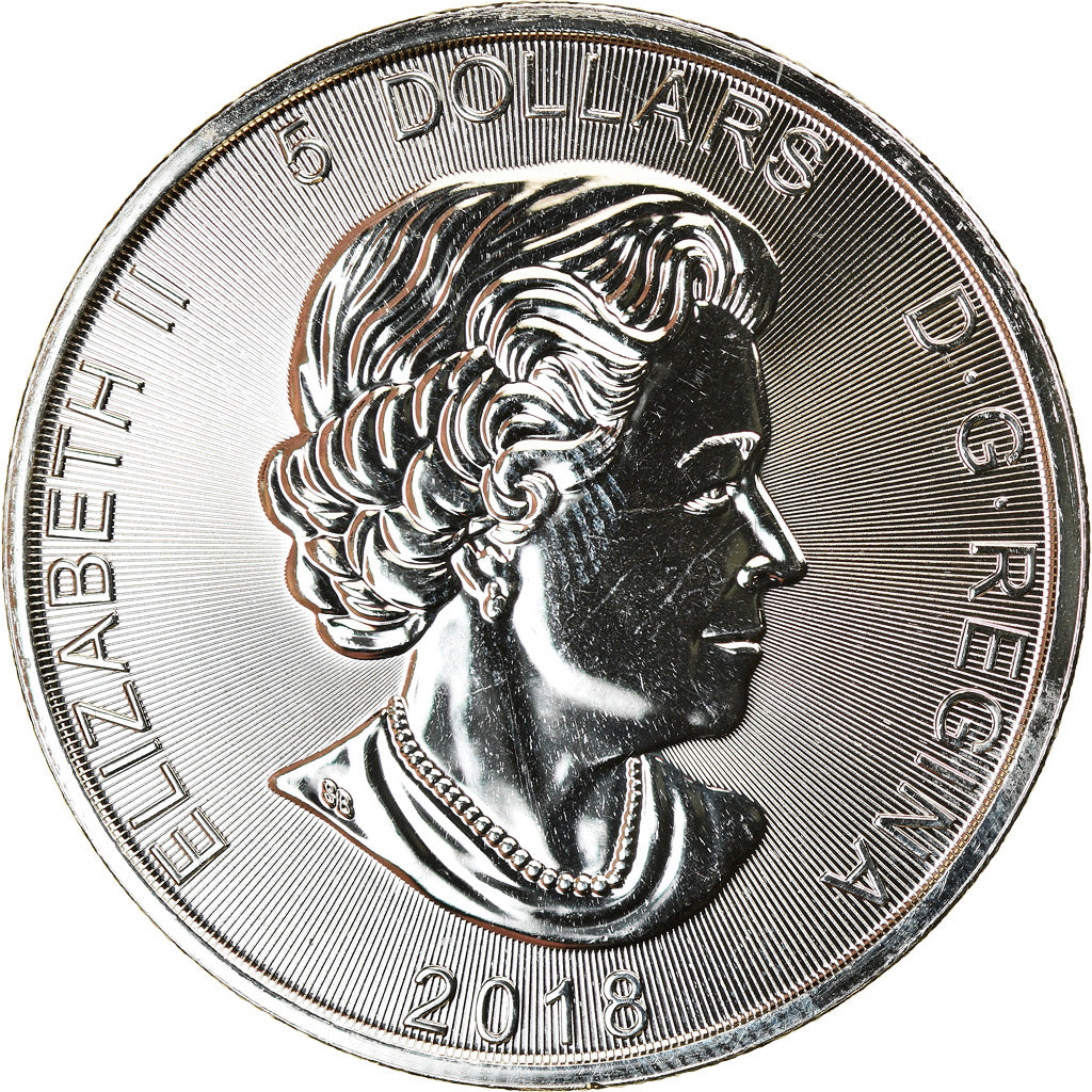 Monnaie, Canada, Wolf, 5 Dollars, 2018, Bullion, FDC, Argent