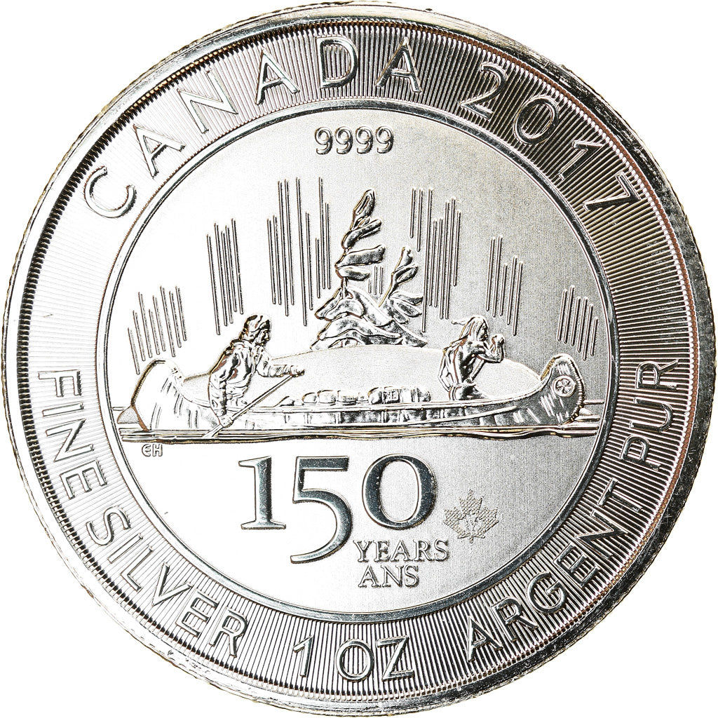 Coin, Canada, 150 years of Canada, 5 Dollars, 2017, Bullion, MS(65-70), Silver