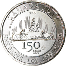 Coin, Canada, 150 years of Canada, 5 Dollars, 2017, Bullion, MS(65-70), Silver