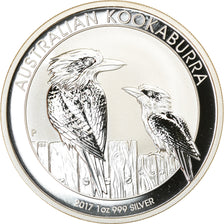 Coin, Australia, Australian Kookaburra, Dollar, 2017, Bullion, MS(65-70), Silver