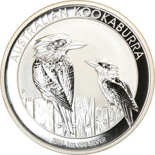 Coin, Australia, Australian Kookaburra, Dollar, 2017, Bullion, MS(65-70), Silver
