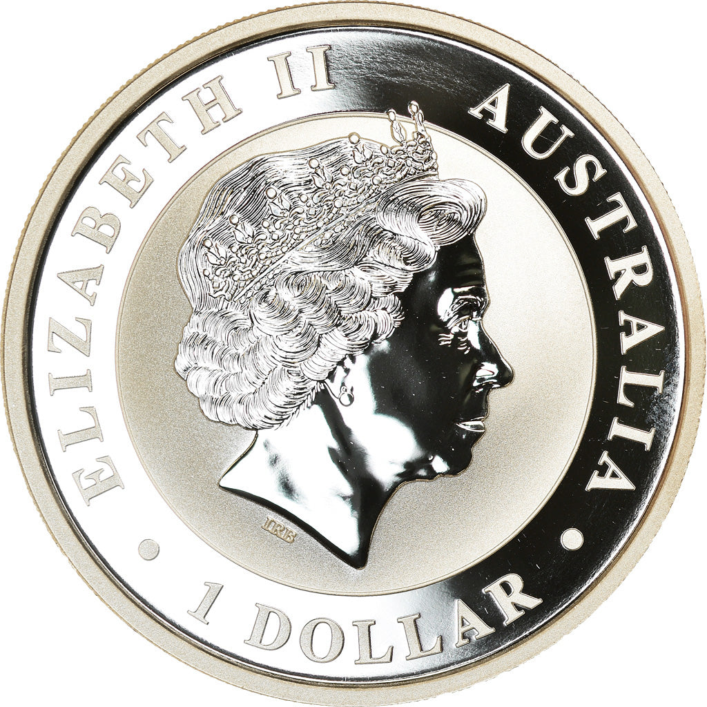 Coin, Australia, Australian Kookaburra, Dollar, 2017, Bullion, MS(65-70), Silver