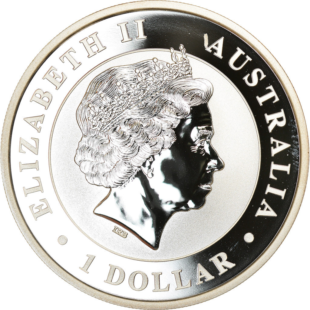 Coin, Australia, Australian Kookaburra, Dollar, 2016, Bullion, MS(65-70), Silver