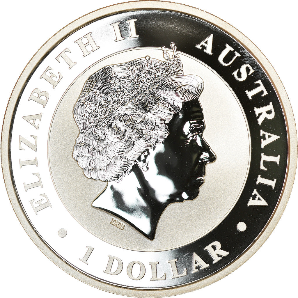 Coin, Australia, Australian Kookaburra, Dollar, 2016, Bullion, MS(65-70), Silver