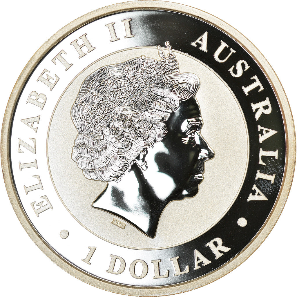 Coin, Australia, Australian Kookaburra, Dollar, 2016, Bullion, MS(65-70), Silver