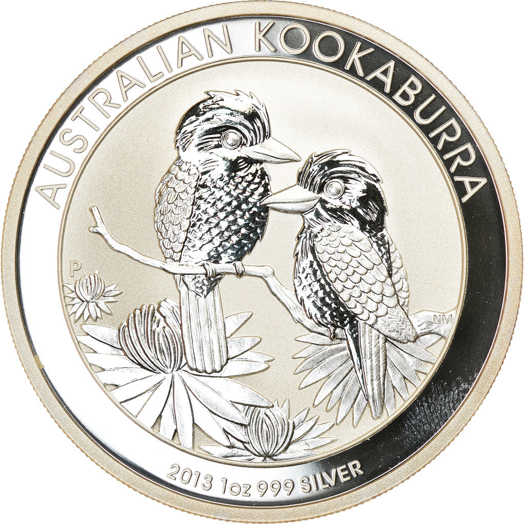 Coin, Australia, Australian Kookaburra, Dollar, 2013, Bullion, MS(65-70), Silver