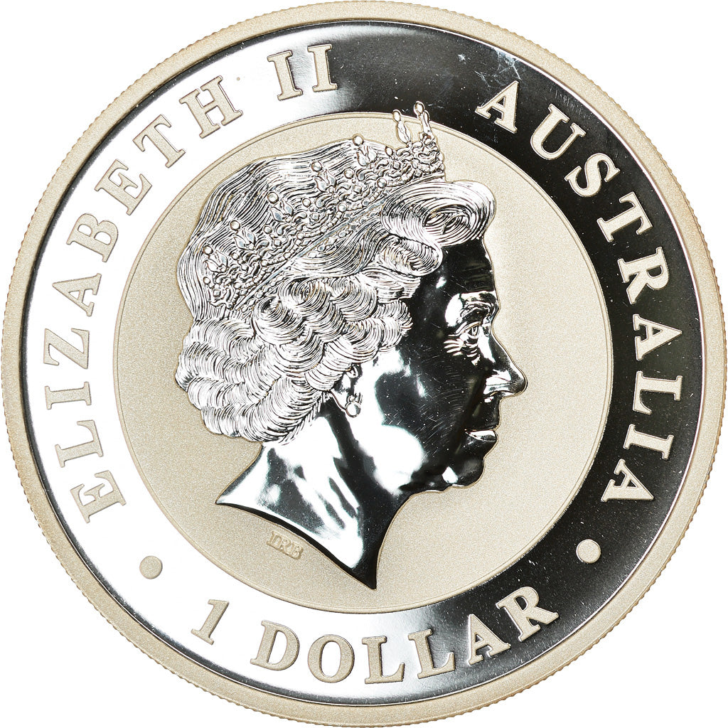 Coin, Australia, Australian Kookaburra, Dollar, 2013, Bullion, MS(65-70), Silver