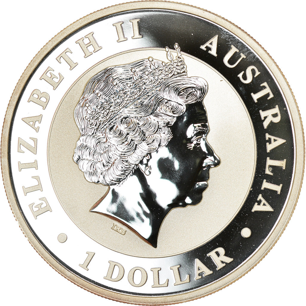 Coin, Australia, Australian Kookaburra, Dollar, 2013, Bullion, MS(65-70), Silver