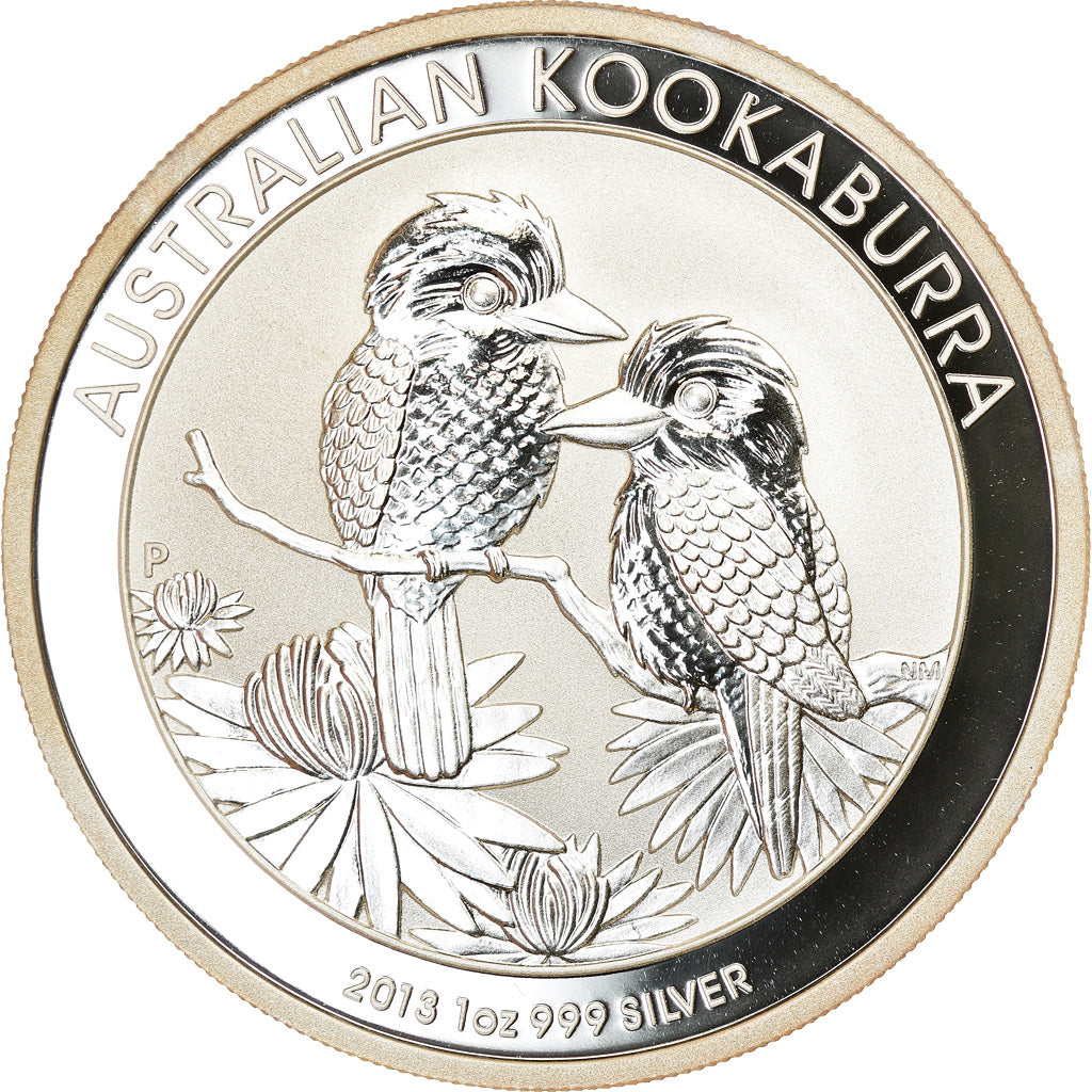 Moneda, Australia, Australian Kookaburra, Dollar, 2013, Bullion, FDC, Plata