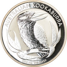 Coin, Australia, Australian Kookaburra, Dollar, 2012, Bullion, MS(65-70), Silver
