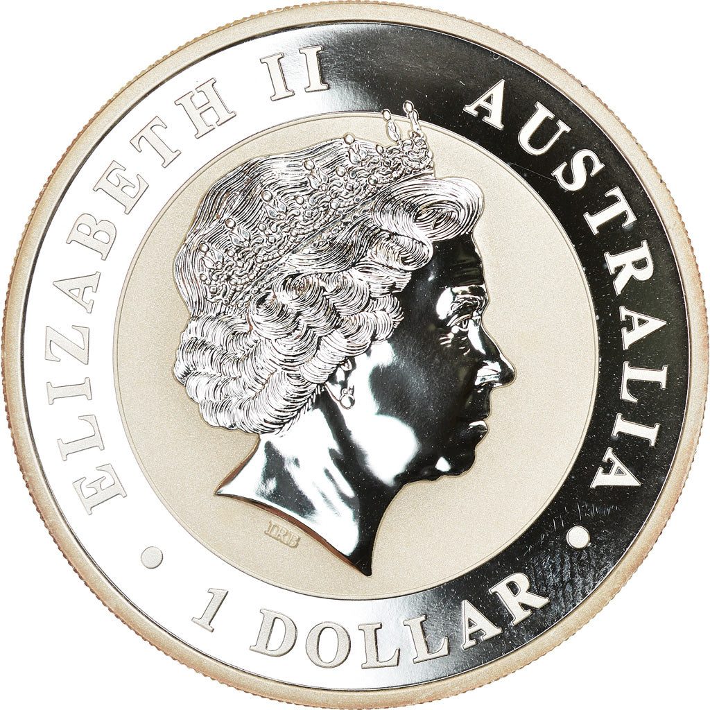 Coin, Australia, Australian Kookaburra, Dollar, 2012, Bullion, MS(65-70), Silver