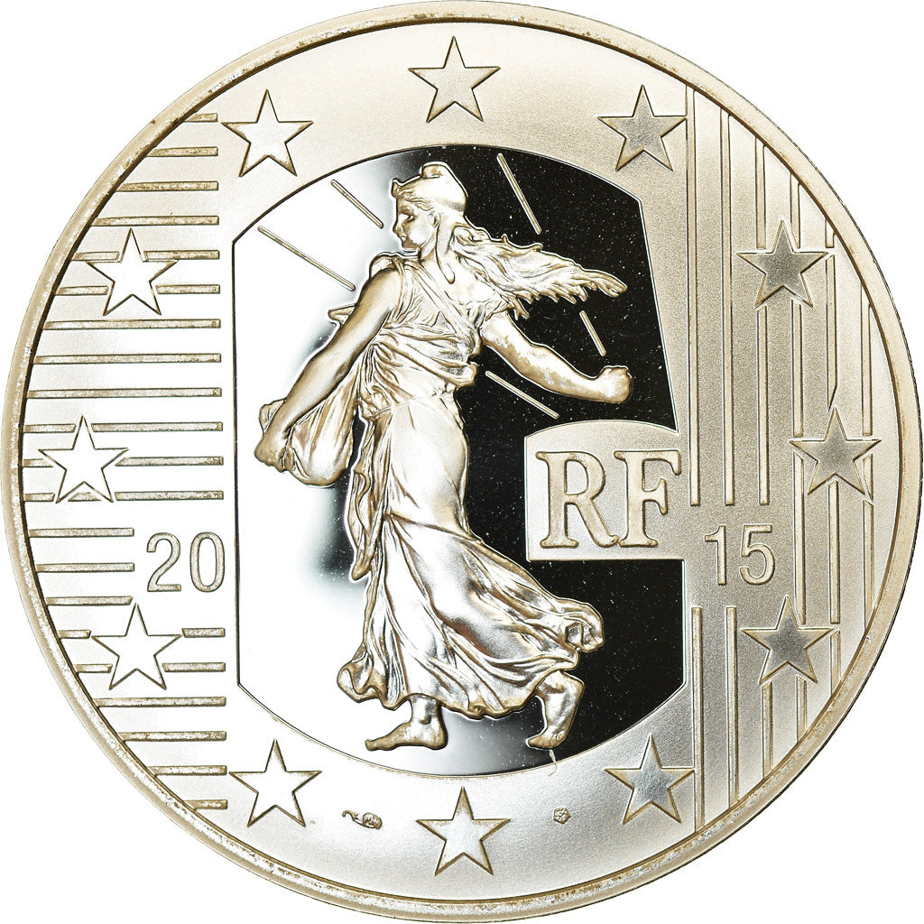 France, Monnaie de Paris, 10 Euro, Semeuse - Franc à cheval, 2015, Proof