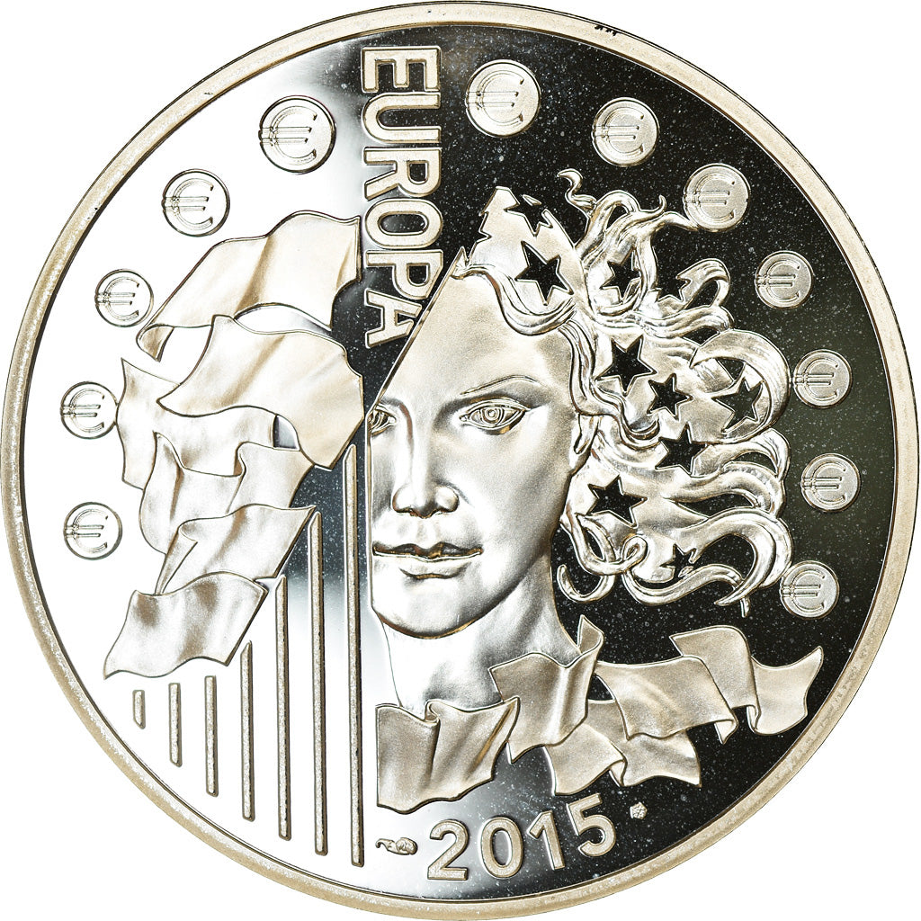 France, Monnaie de Paris, 10 Euro, Europa, 2015, Proof, MS(65-70), Silver