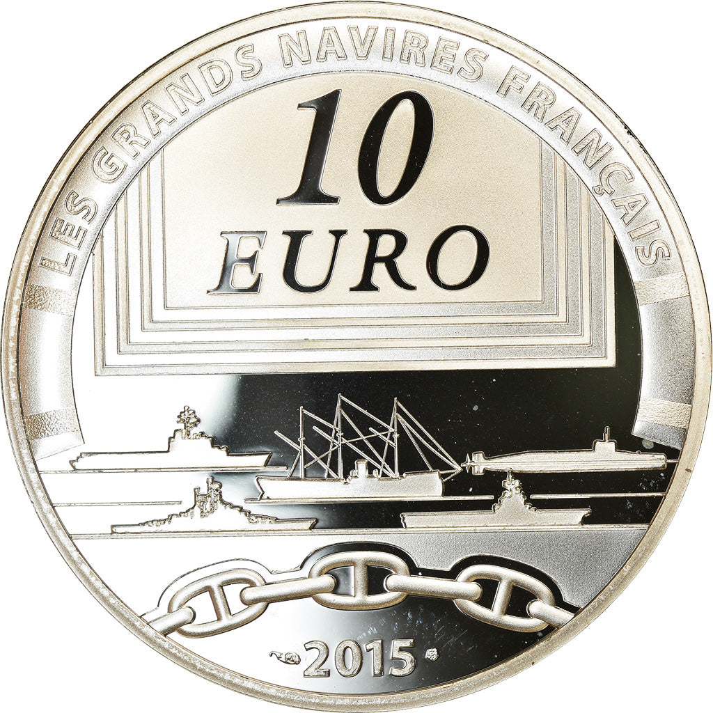 France, Monnaie de Paris, 10 Euro, Le Colbert, 2015, Proof, MS(65-70), Silver