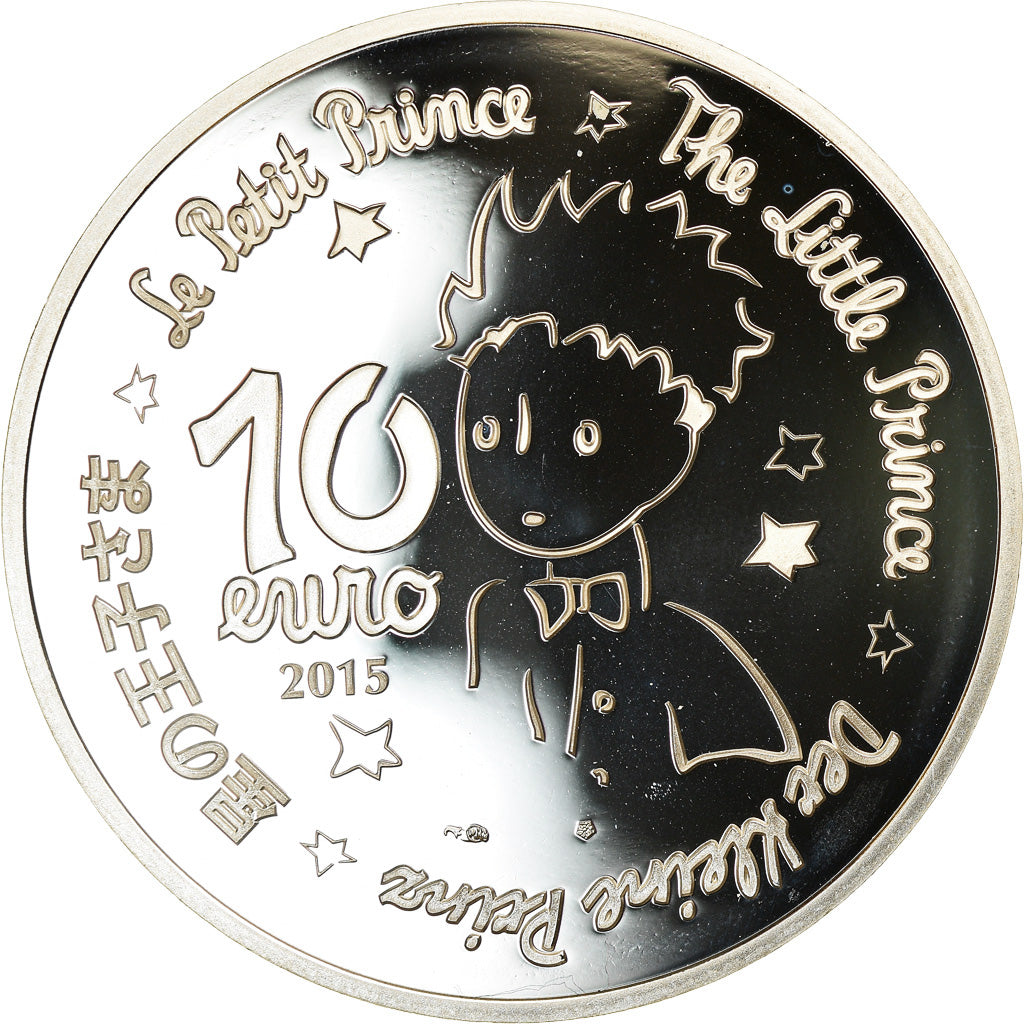 Francia, Monnaie de Paris, 10 Euro, Petit Prince - Dessine moi un mouton, 2015