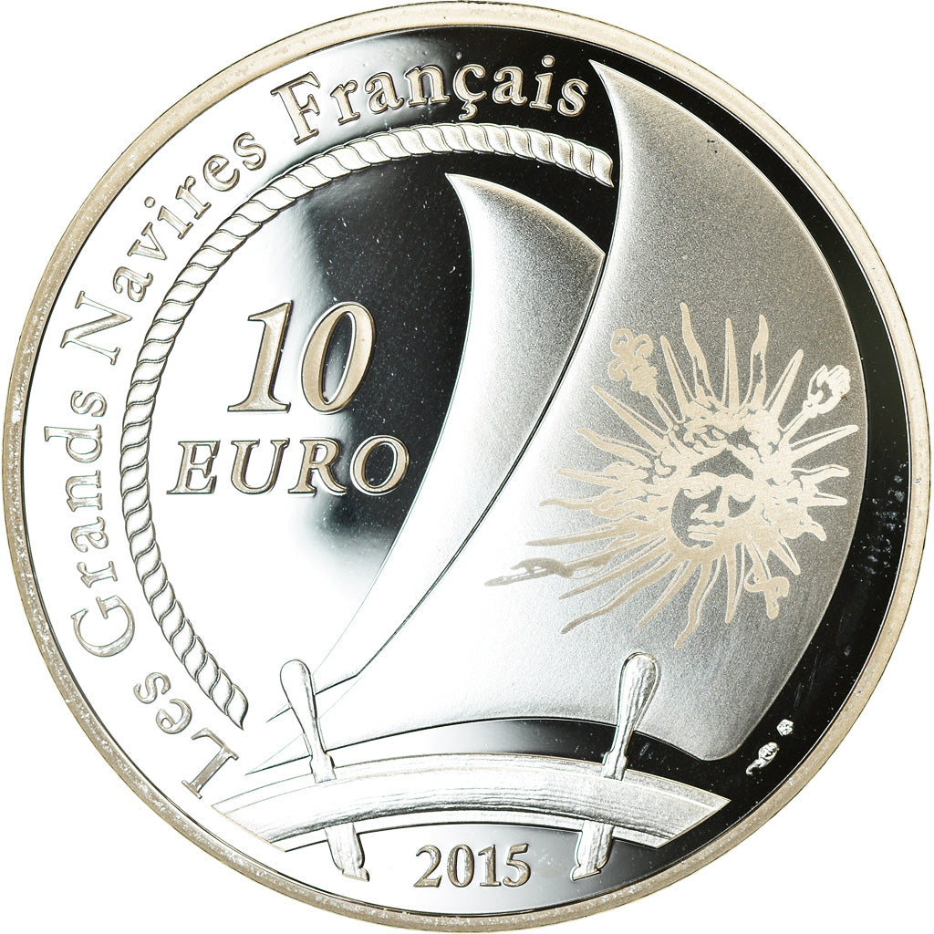 France, Monnaie de Paris, 10 Euro, Soleil Royal, 2015, Proof, FDC, Argent