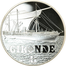 Francia, Monnaie de Paris, 10 Euro, Gironde, 2015, Proof, FDC, Plata