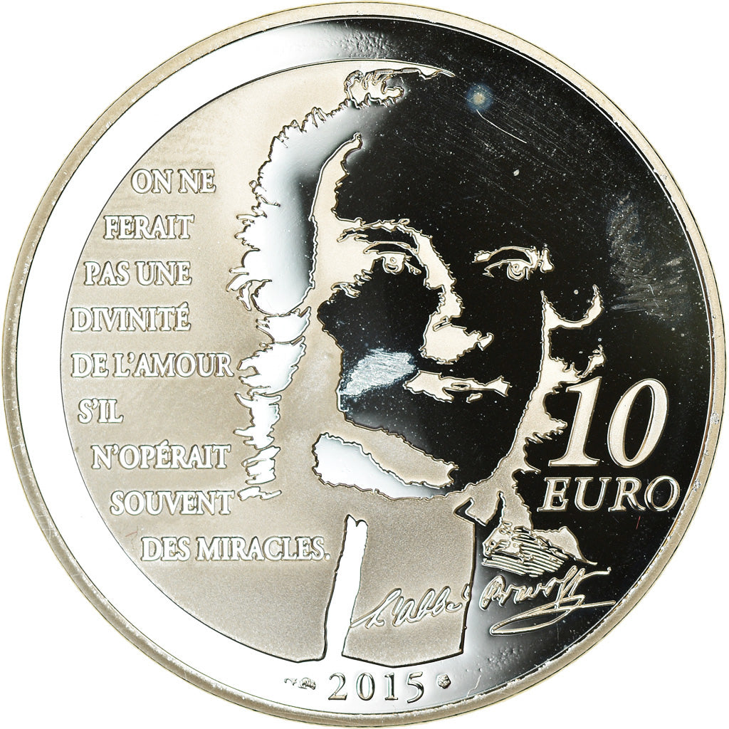 France, Monnaie de Paris, 10 Euro, Manon Lescaut, 2015, Proof, MS(65-70), Silver