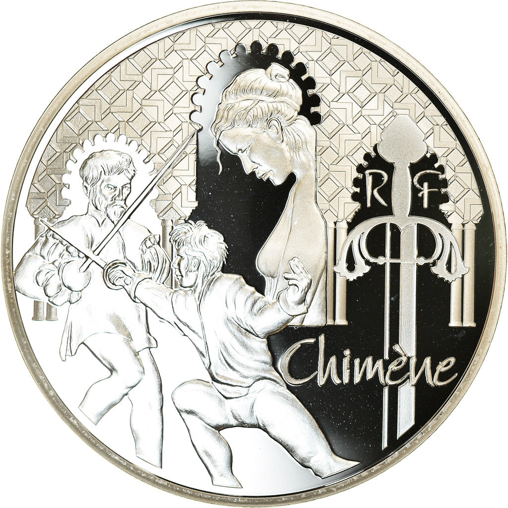 France, Monnaie de Paris, 10 Euro, Chimène, 2015, Proof, MS(65-70), Silver