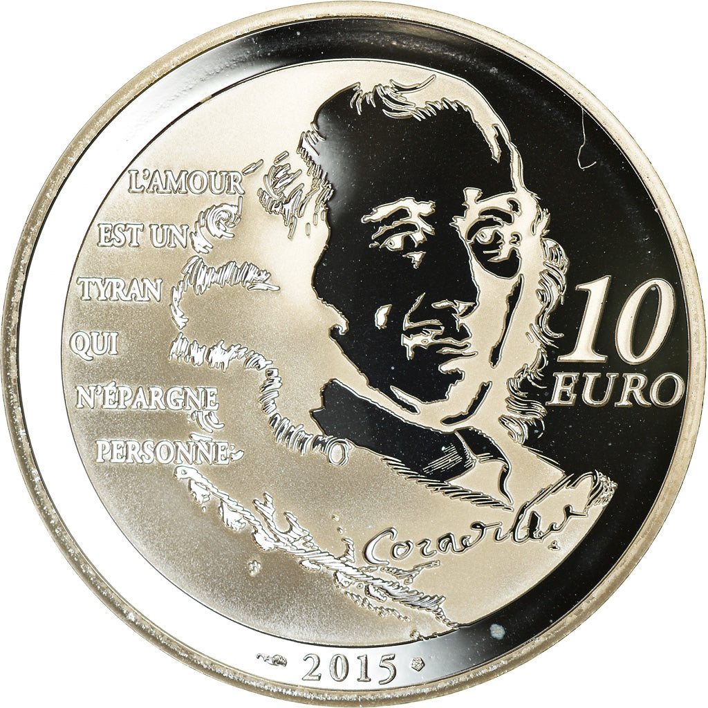 France, Monnaie de Paris, 10 Euro, Chimène, 2015, Proof, MS(65-70), Silver