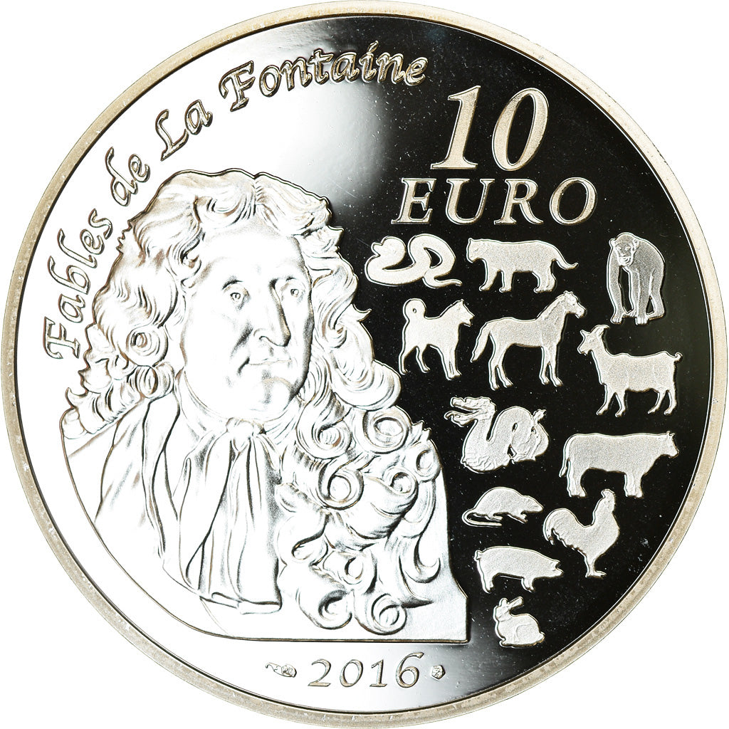 France, Monnaie de Paris, 10 Euro, Année du singe, 2016, Proof, MS(65-70)
