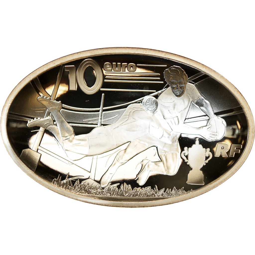 Francia, Monnaie de Paris, 10 Euro, Coupe du monde de Rugby en France, 2015