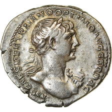 Coin, Trajan, Denarius, 116-117, Rome, AU(50-53), Silver, RIC:331