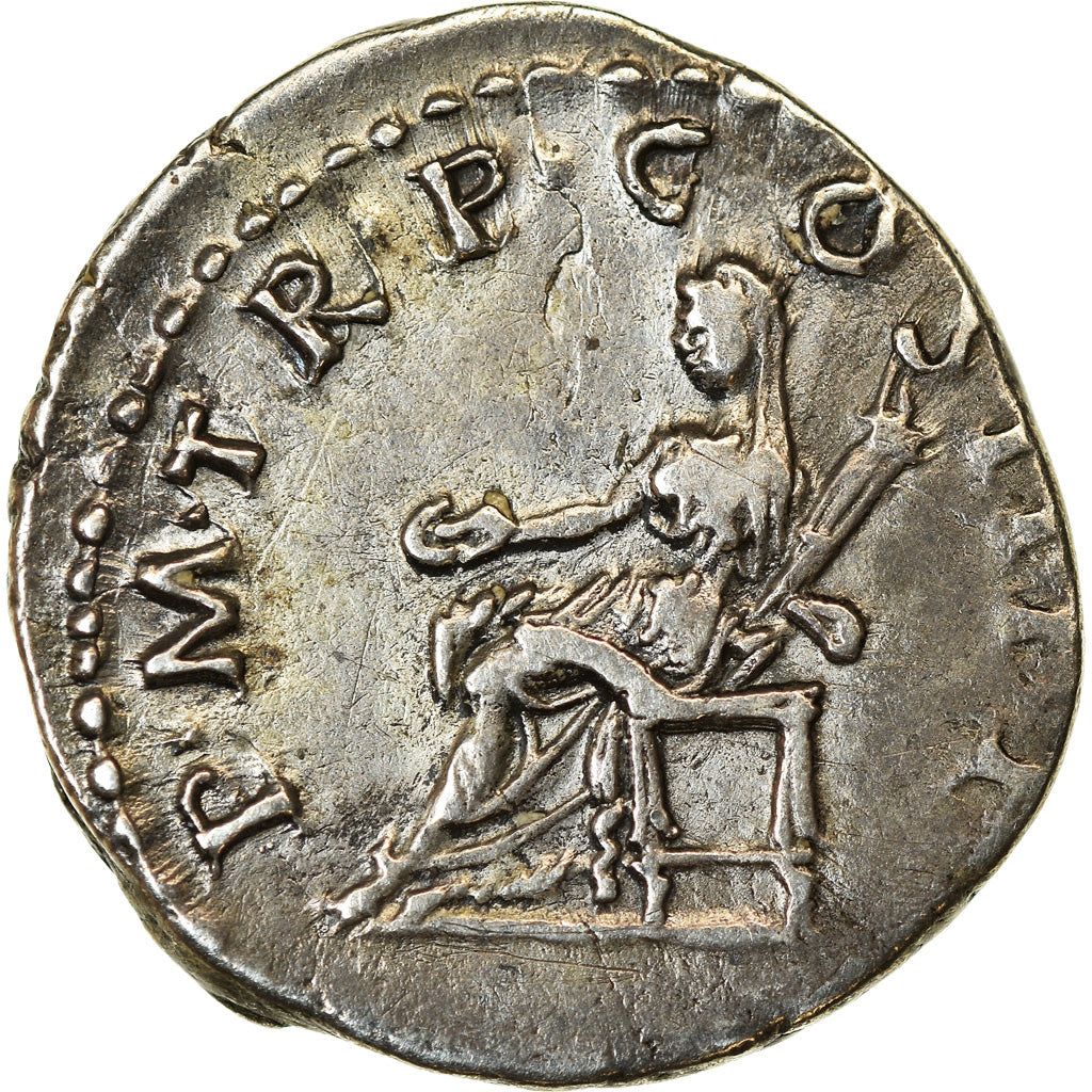 Moneda, Trajan, Denarius, 98-99, Rome, MBC, Plata, RIC:9