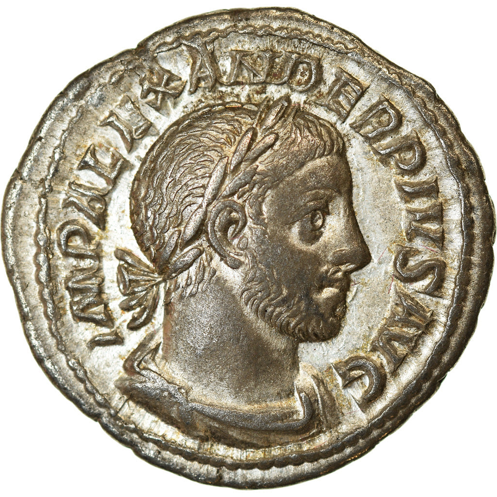 Coin, Severus Alexander, Denarius, AD 232, Rome, AU(50-53), Silver, RIC:246