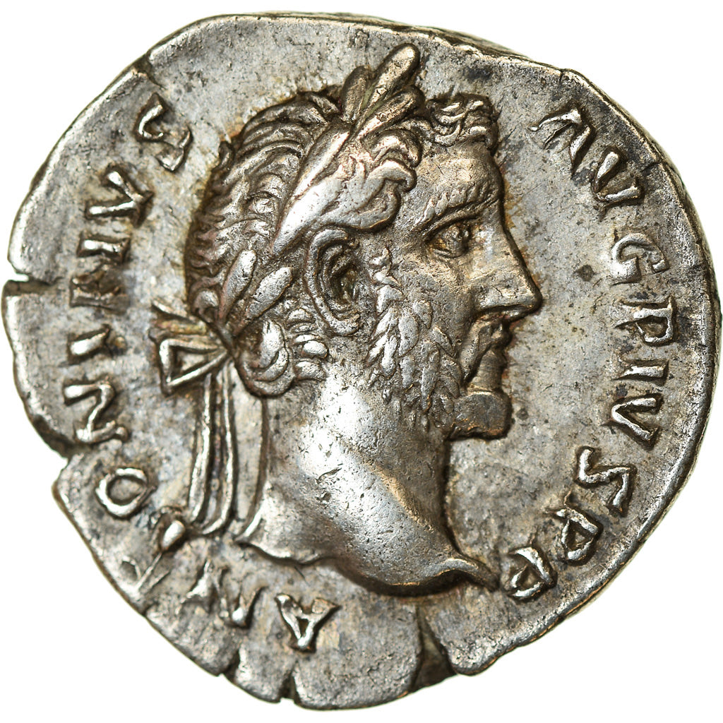 Coin, Antoninus Pius, Denarius, 145-147, Rome, AU(50-53), Silver, RIC:129