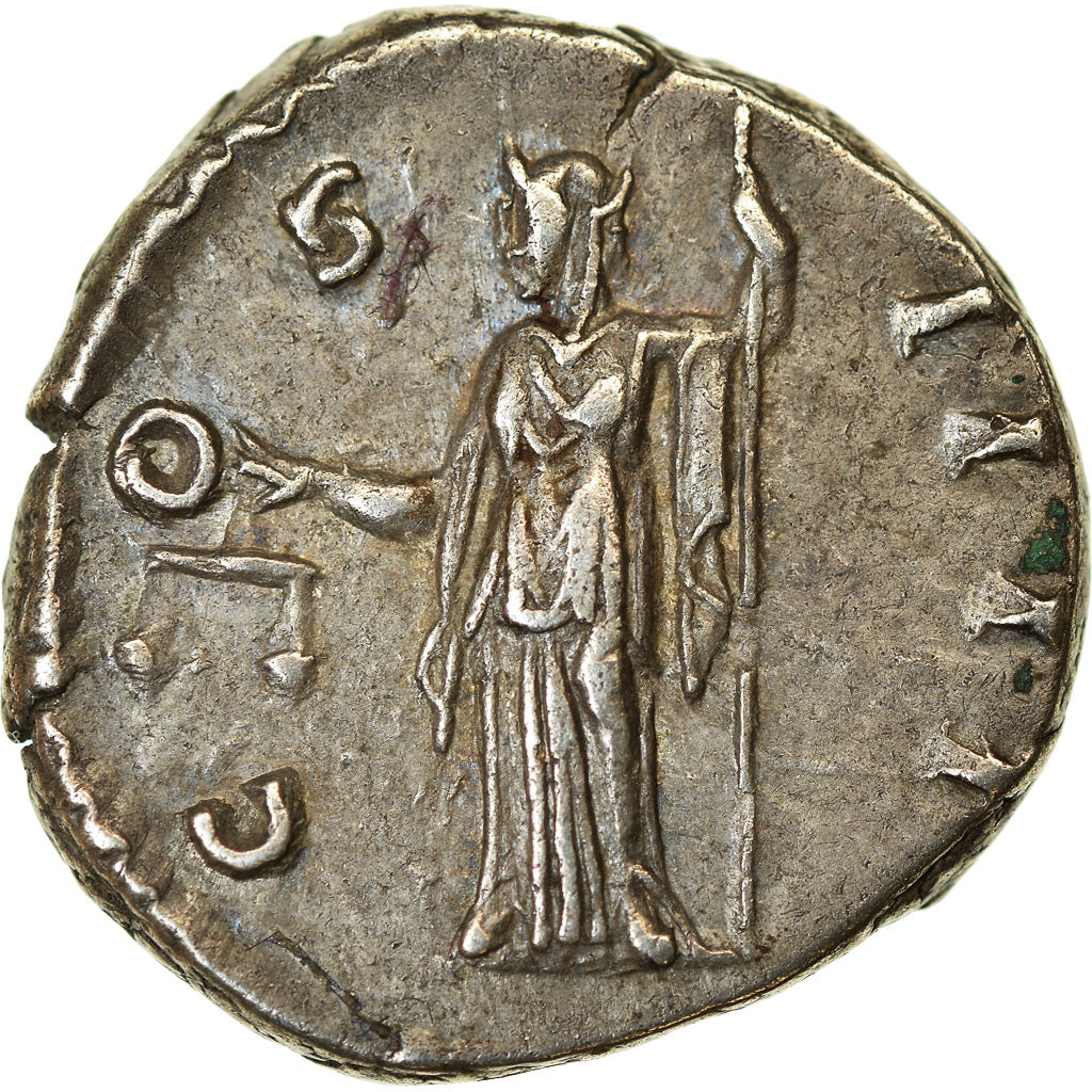Coin, Antoninus Pius, Denarius, 145-147, Rome, AU(50-53), Silver, RIC:129