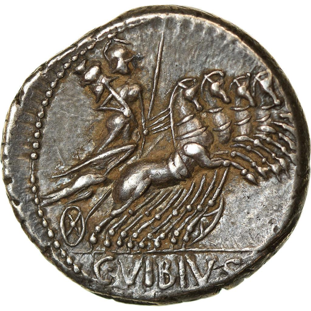 Moneda, Vibia, Denarius, 90 BC, Rome, EBC, Plata, Crawford:342/5b