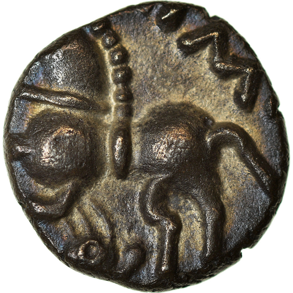 Coin, Leuci, Quinarius SOLIMA/COLIMA, Ist century BC, AU(55-58), Silver