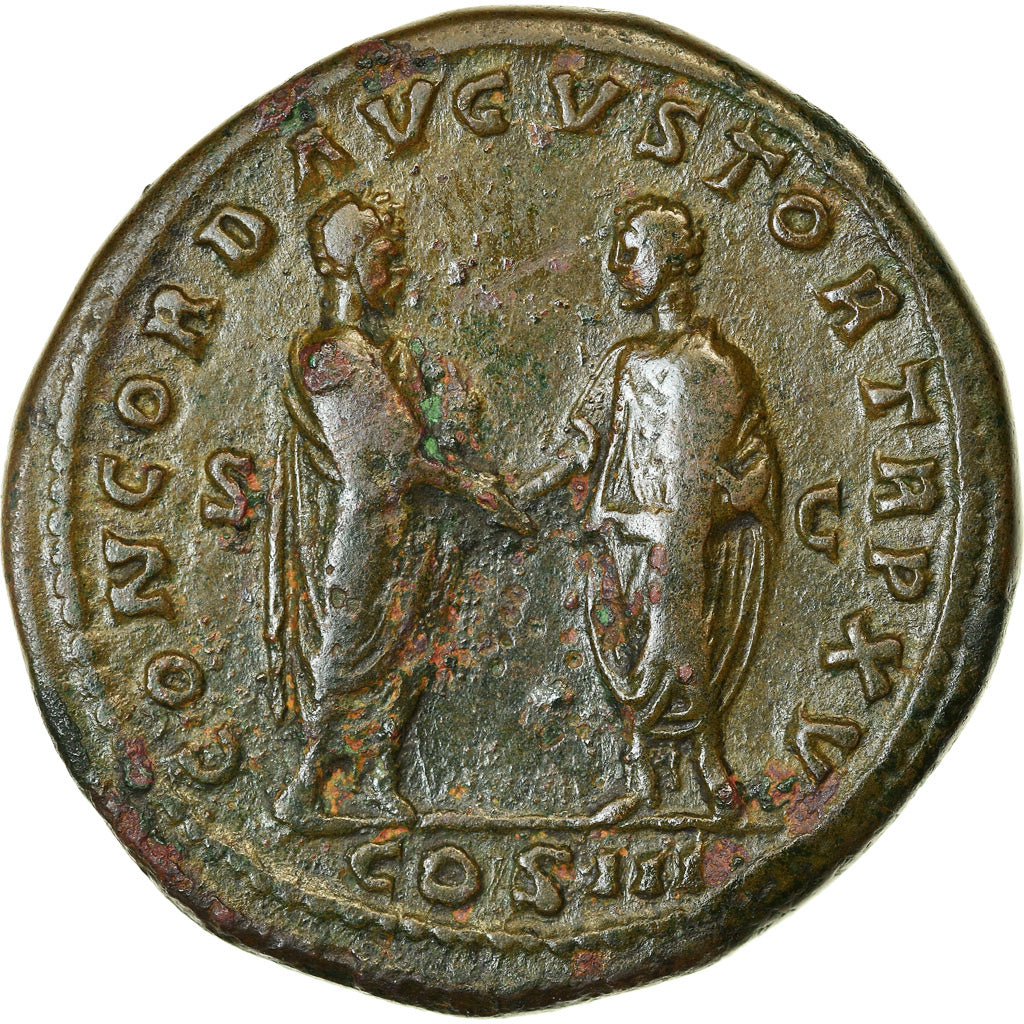Coin, Antoninus Pius, Sestertius, 161-162, Rome, EF(40-45), Bronze, RIC:795