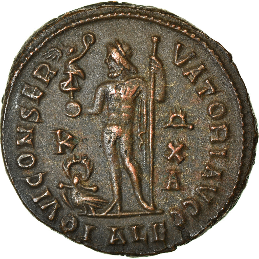 Coin, Licinius I, Follis, 316-317, Alexandria, AU(55-58), Bronze, RIC:18