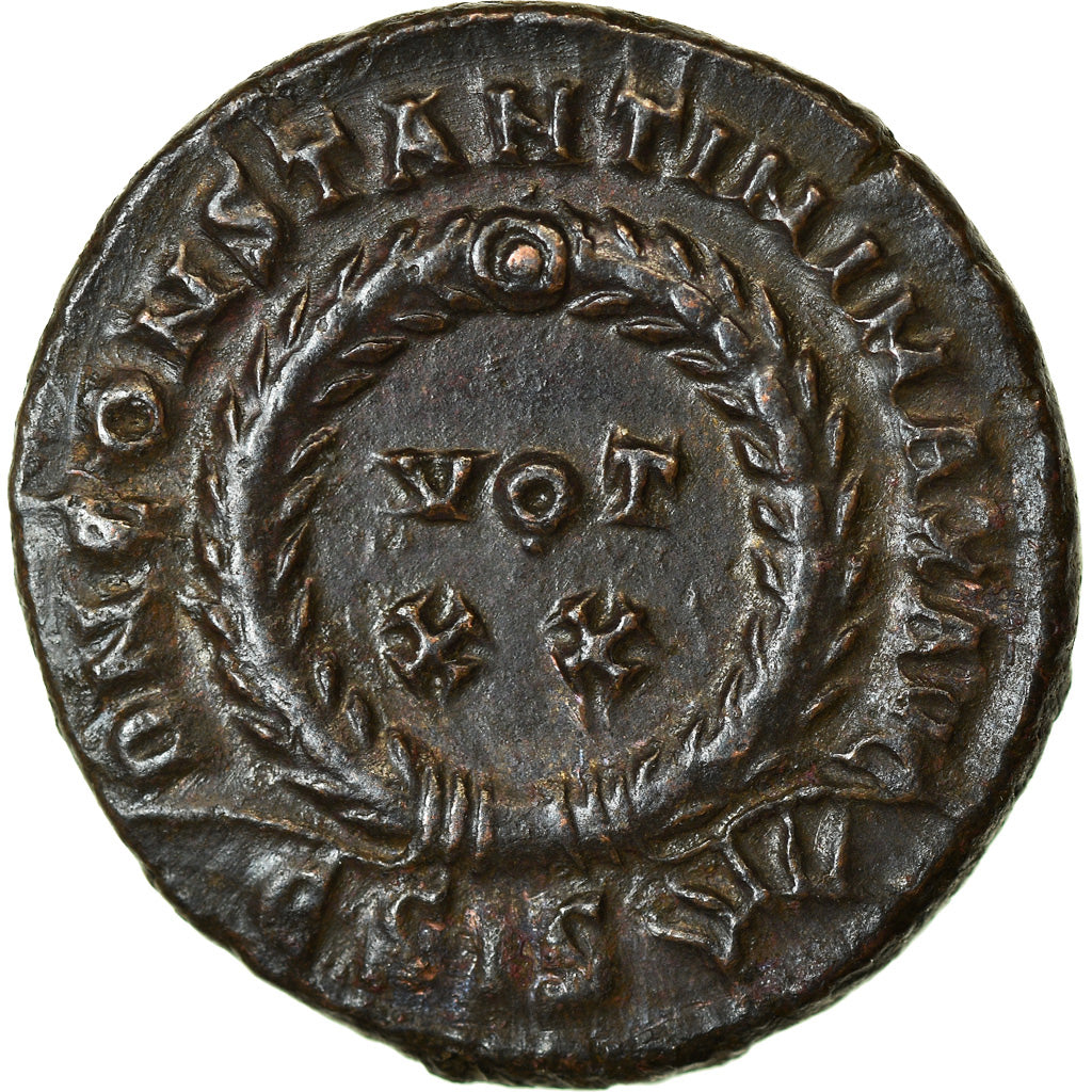 Coin, Constantine I, Follis, 321-324, Siscia, AU(55-58), Bronze, RIC:180