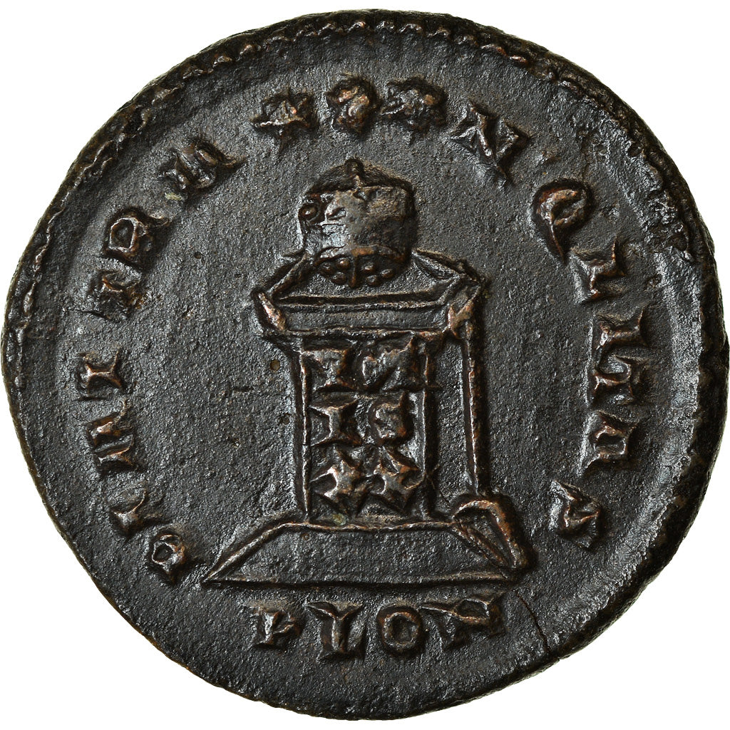 Coin, Constantine II, Follis, 321-323, London, AU(55-58), Bronze, RIC:257