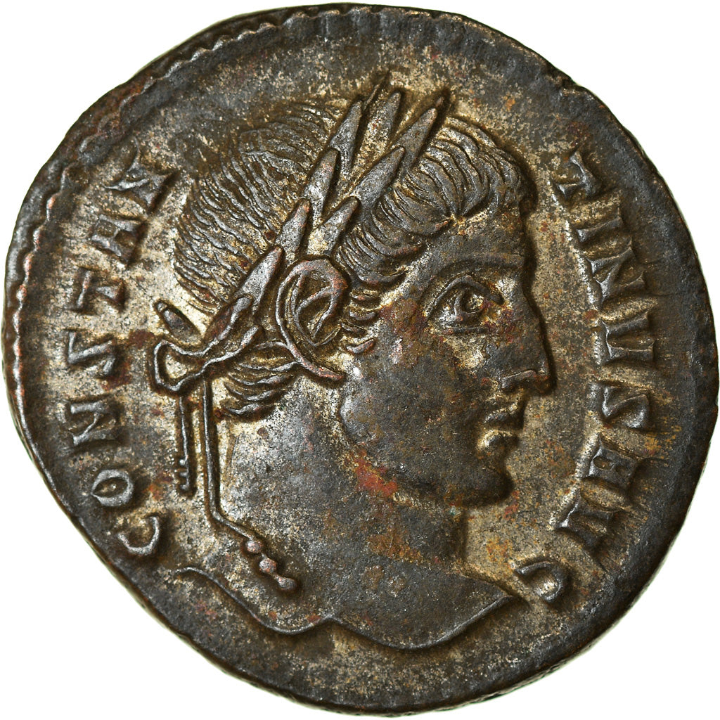 Coin, Constantine I, Follis, 322-325, Ticinum, AU(55-58), Bronze, RIC:167