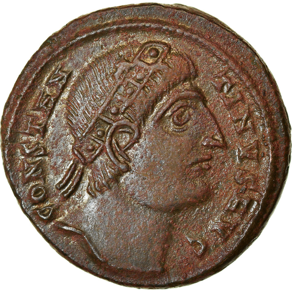 Monnaie, Constantin I, Follis, 327-329, Héraclée, TTB+, Bronze, RIC:92