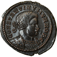Monnaie, Constantin II, Follis, 332, Lyon - Lugdunum, TTB+, Bronze, RIC:254