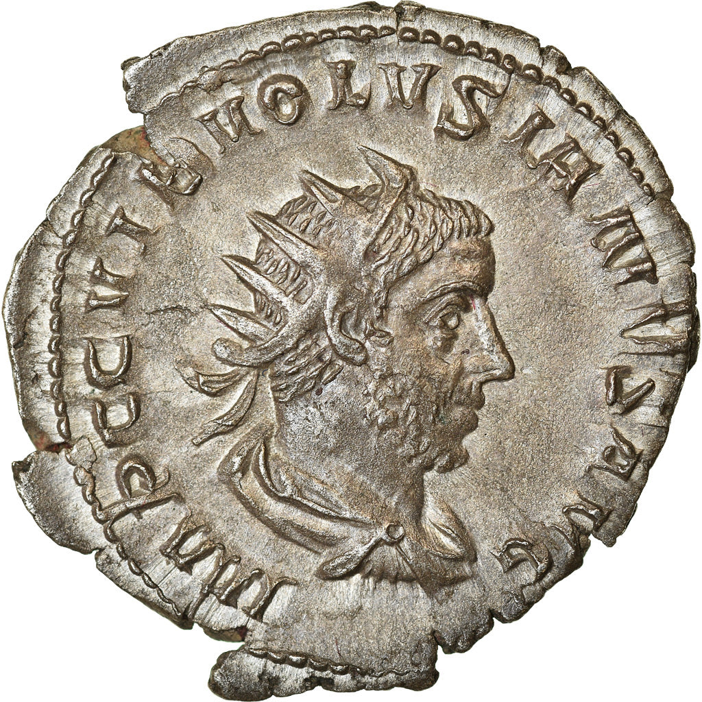 Coin, Volusian, Antoninianus, 252, Milan, AU(55-58), Billon, RIC:205