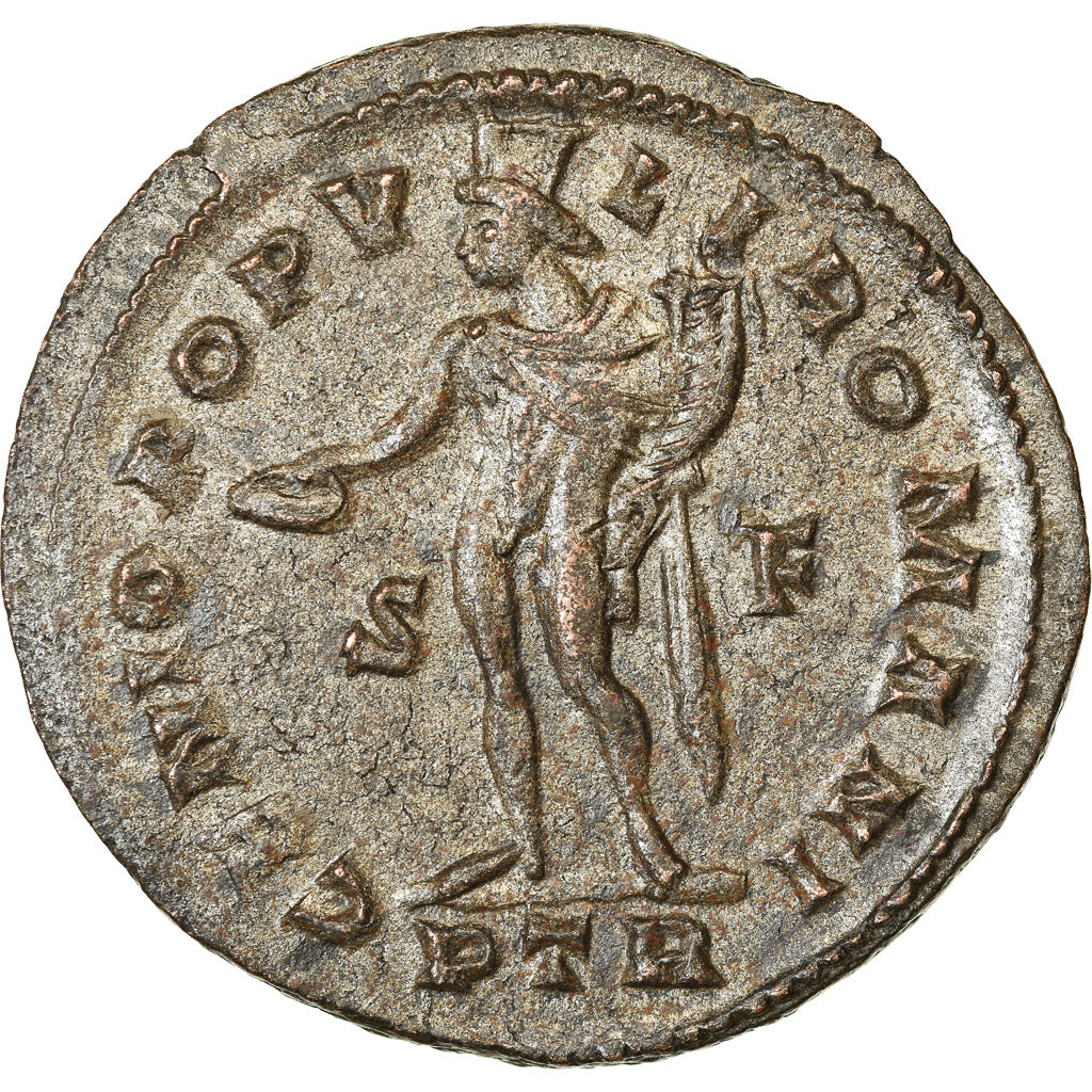 Coin, Maximianus, Follis, 303-305, Trier, AU(55-58), Billon, RIC:582b