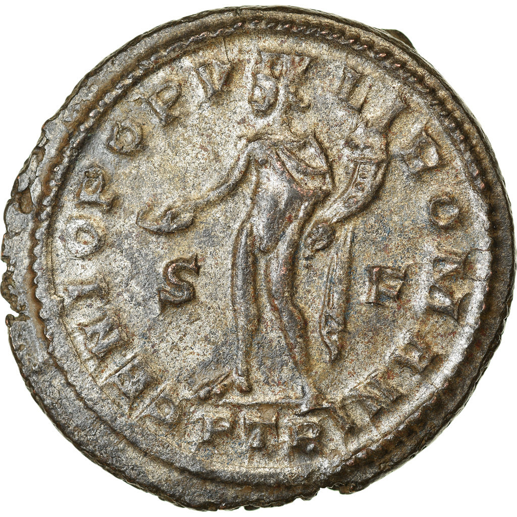 Coin, Diocletian, Follis, 303-305, Trier, AU(55-58), Billon, RIC:582a