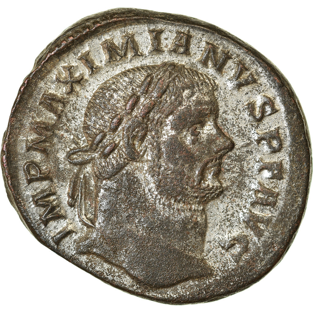 Moneda, Maximianus, Follis, 296-297, Trier, MBC+, Vellón, RIC:170b