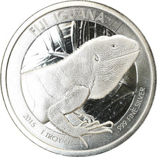 Coin, Fiji, Fiji Iguana, 1 Dollar, 2015, 1 Oz, MS(65-70), Silver